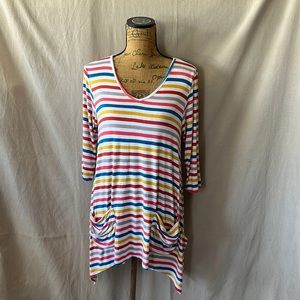 Striped tunic dress